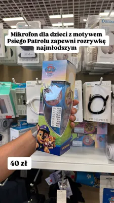 Mikrofon dla dzieci Paw Patrol promocja w Pepco