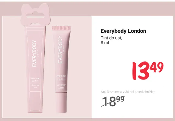 Tint do ust Everybody London promocja w Rossmann