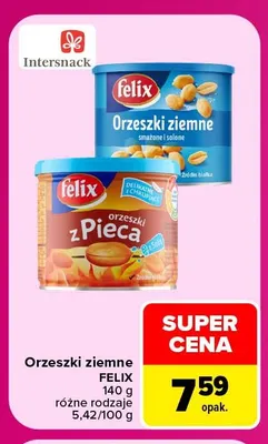 Orzeszki ziemne Felix promocja w Carrefour Market
