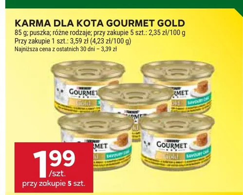Karma dla kota Gourmet Gold promocja w Stokrotka