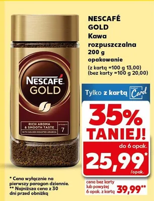 Kawa rozpuszczalna Gold promocja w Kaufland