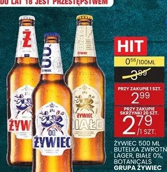 Piwo Żywiec Lager promocja w Wafelek