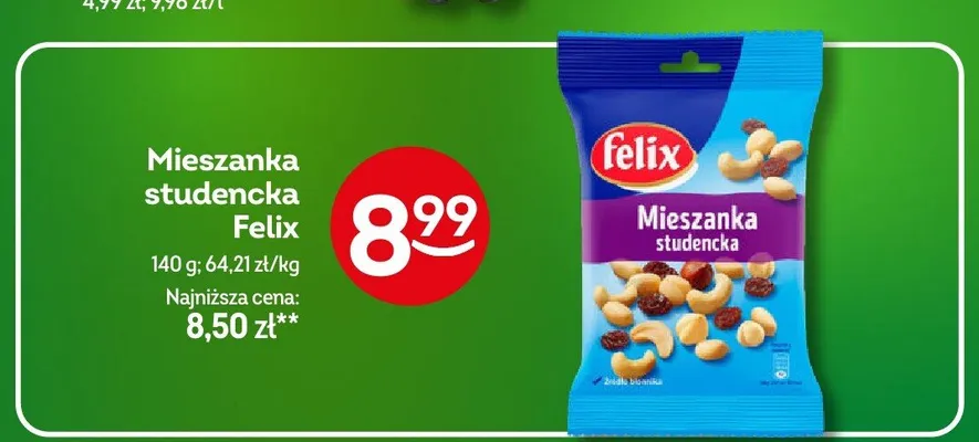 Mieszanka studencka Felix promocja w Żabka
