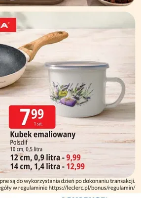 Kubek emaliowany Polszlif promocja w Leclerc