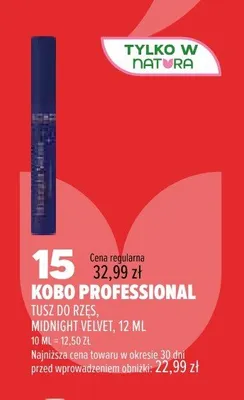 Tusz do rzęs Kobo Professional Midnight Velvet promocja w Drogerie Natura