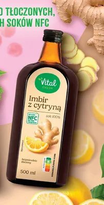 Sok 100% NFC imbir z cytryną promocja w Biedronka