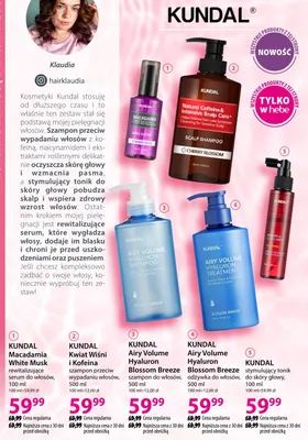 Odżywka KUNDAL Airy Volume Hyaluron Blossom Breeze do włosów promocja w Hebe