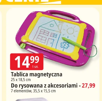 Tablica magnetyczna do rysowania z akcesoriami promocja w Leclerc