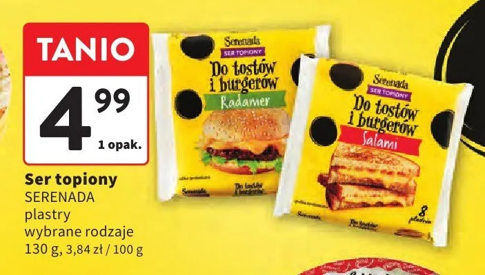 Ser topiony plastry wybrane rodzaje promocja w Intermarche