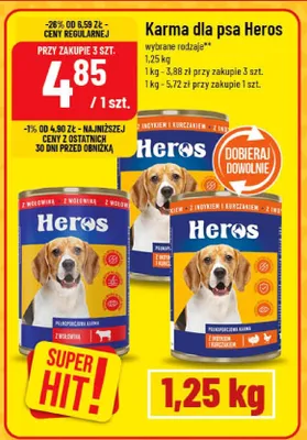 Karma dla psa wybrane rodzaje promocja w POLOmarket