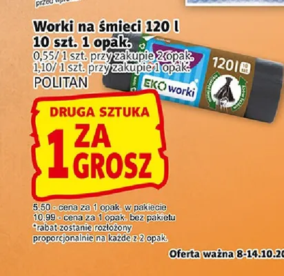 Worki na śmieci 120 l Eko promocja w Prim Market