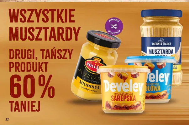 Musztarda sarepska Develey promocja w Dino