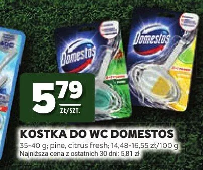 Kostka do WC Domestos Citrus Fresh promocja w Stokrotka