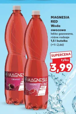 Woda owocowa Magnesia Red Malina promocja w Kaufland