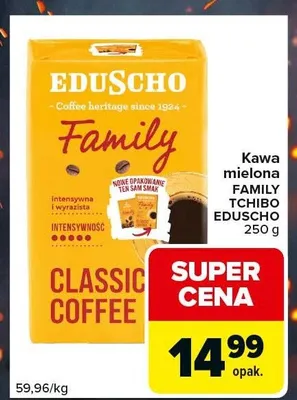 Kawa mielona Family Classic Coffee Tchibo Eduscho promocja w Carrefour Express