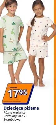 Dziecięca piżama różne warianty 2-częściowa promocja w Action