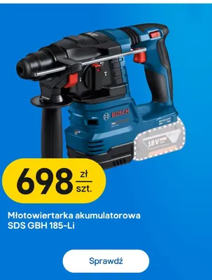 Młotowiertarka akumulatorowa SDS Gbh 185-Li Bosch promocja w Castorama