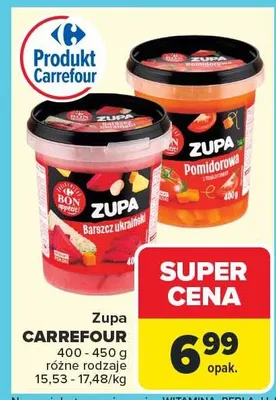 Zupa różne rodzaje promocja w Carrefour Market