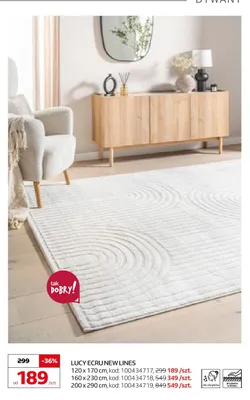 Dywan Lucy Ecru New Lines 120x170 cm promocja w Komfort