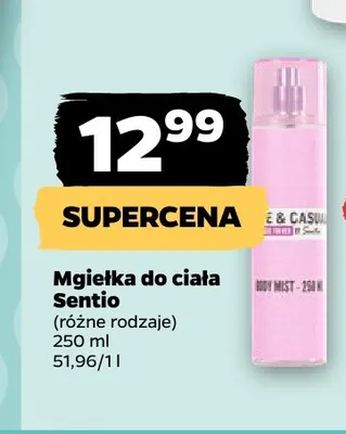Mgiełka do ciała Sentio promocja w Netto