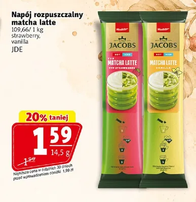 Napój rozpuszczalny matcha latte Jacobs strawberry promocja w Prim Market