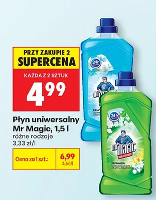 Płyn uniwersalny Mr Magic różne rodzaje promocja w Biedronka