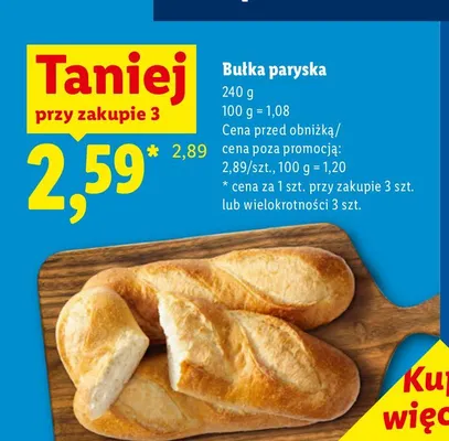 Bułka paryska promocja w Lidl