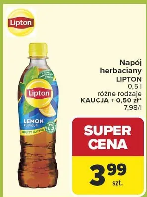 Napój herbaciany różne rodzaje promocja w Carrefour