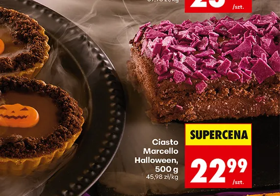 Ciasto Marcello Halloween promocja w Biedronka