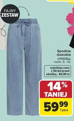 Spodnie damskie promocja w Carrefour