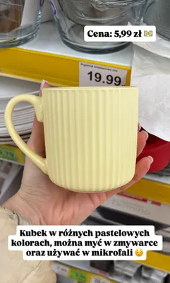 Kubek w różnych pastelowych kolorach promocja w Dino