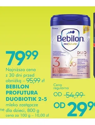 Mleko zastępcze dla dzieci Profutura Duobiotik 2-5 Bebilon promocja w Super-Pharm