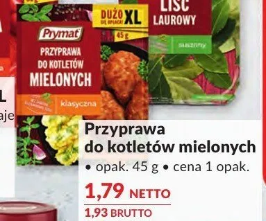 Przyprawa do kotletów mielonych Prymat promocja w Makro