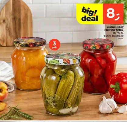 Zestaw słoików z zakrętką Amfora promocja w Dealz