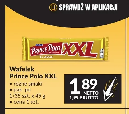Wafelek Prince Polo XXL promocja w Makro