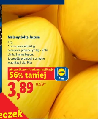 Melony żółte promocja w Lidl