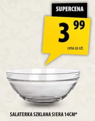 Salaterka szklana Siera 14cm promocja w Arhelan