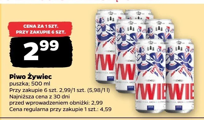 Piwo żywiec promocja w Netto