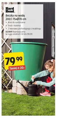 Beczka na wodę Hard Head 200 l promocja w Jula