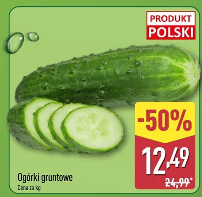 Ogórki gruntowe promocja w Aldi
