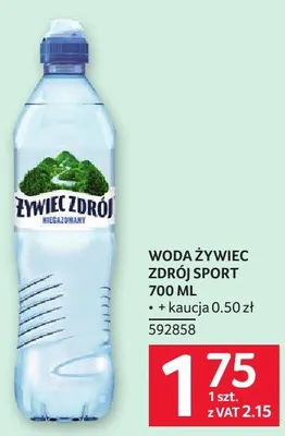 Woda Żywiec Zdrój Sport 700ML promocja w Selgros