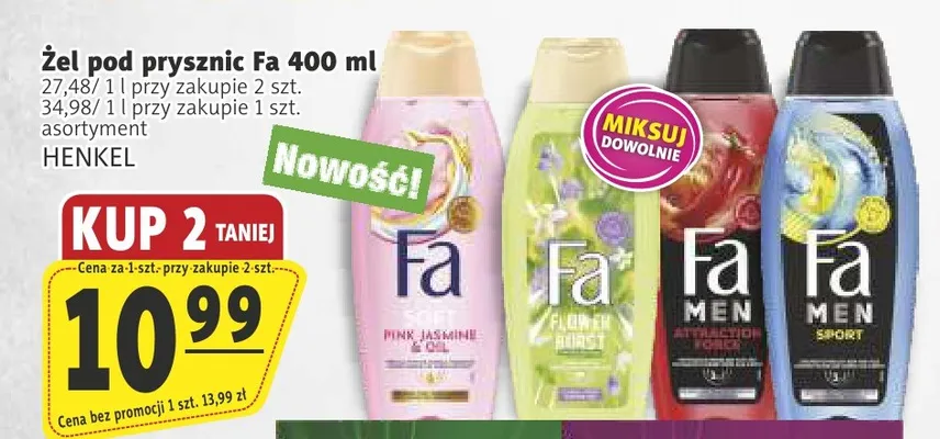 Żel pod prysznic Fa Men Sport promocja w Prim Market