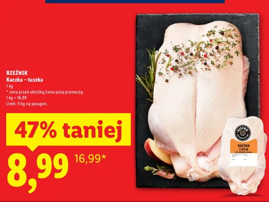 Kaczka - tuszka promocja w Lidl