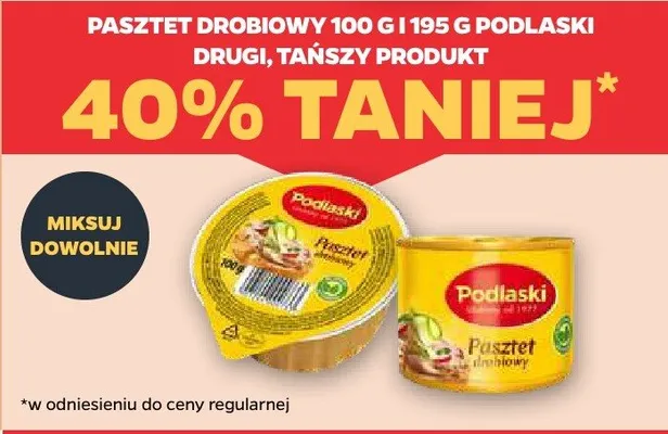Pasztet drobiowy Podlaski promocja w Netto