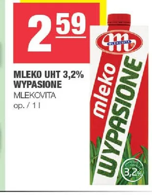 Mleko UHT 3,2% Wypasione Mlekovita promocja w SPAR