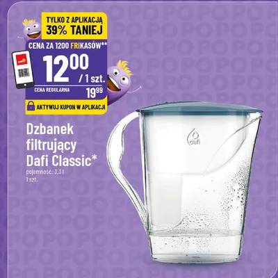 Dzbanek filtrujący Dafi Classic 3,3l promocja w POLOmarket