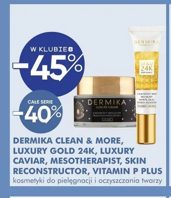 Krem do twarzy Dermika Gold 24K promocja w Super-Pharm