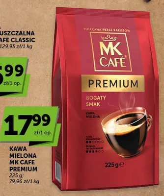 Kawa mielona MK Cafe Premium promocja w Euro Sklep