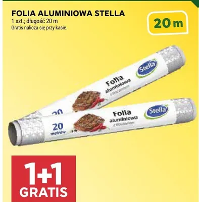 Folia aluminiowa 20m promocja w Stokrotka