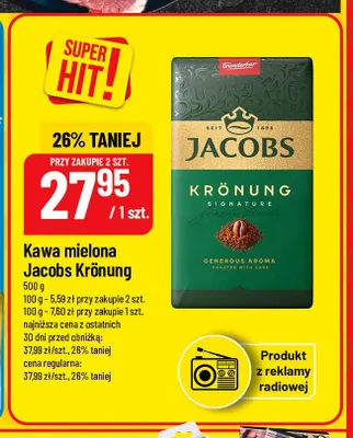 Kawa mielona Jacobs Krönung promocja w POLOmarket